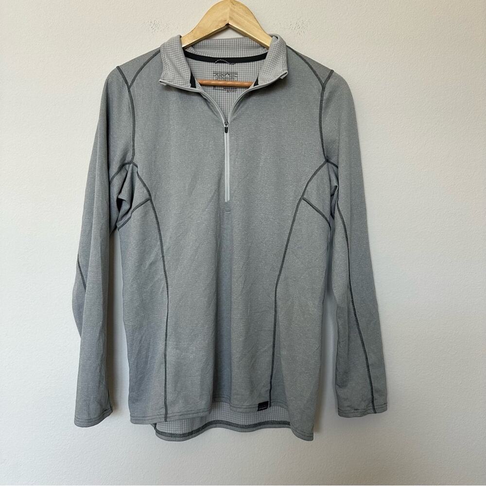 Patagonia‎ Pullover Womens Medium Gray Polartec Long Sleeve Quarter Zip